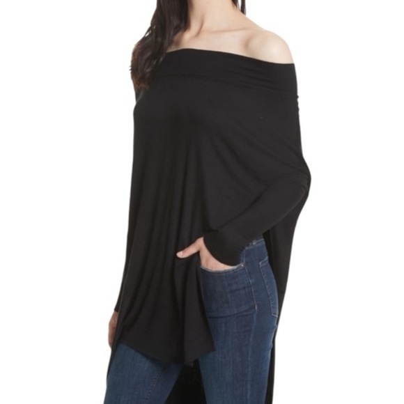 WE THE FREE PEOPLE Grapevine Tunic Long Top Dress Black Size L Flowy Boho Casual - Picture 1 of 14